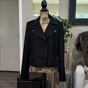 Banana Republic Black Asymmetrical Moto Jacket